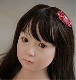 WAXDOLL 可愛い系 ラブドール 新型 122cm バスト平 AGB28ヘッド フルシリコン製 リアルメイク付き エロ人形