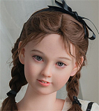 WAXDOLL 可愛い系 ラブドール 新型 122cm バスト平 AGB28ヘッド フルシリコン製 リアルメイク付き エロ人形