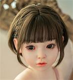 WAXDOLL 可愛い系 ラブドール 新型 122cm バスト平 AGB28ヘッド フルシリコン製 リアルメイク付き エロ人形