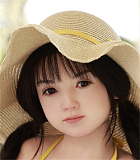 WAXDOLL 可愛い系 ラブドール 新型 122cm バスト平 AGB28ヘッド フルシリコン製 リアルメイク付き エロ人形