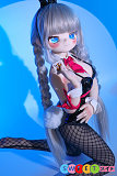 エロ人形 バニーコスチューム アニメ美少女 黒ストッキング ツインテール MWGirl魔物姫 柚湖 85cm普乳 シリコン