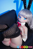ラブドール アニメ美少女 バニーコスプレ ツインテール 黒ストッキング MWGirl魔物姫 柚湖 85cm普乳 シリコン