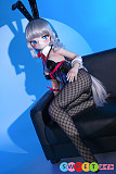 リアルドール 可憐なアニメ美少女 バニー 黒ストッキング コスプレ ツインテール MWGirl魔物姫 柚湖 85cm普乳 シリコン