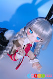 エロドール 萌え系アニメ美少女 バニーコスプレ 黒ストッキング ツインテール MWGirl魔物姫 柚湖 85cm普乳 シリコン