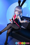 セックスドール キュートなアニメ系美少女 バニー 黒ストッキング コスプレ ツインテール MWGirl魔物姫 柚湖 85cm普乳 シリコン
