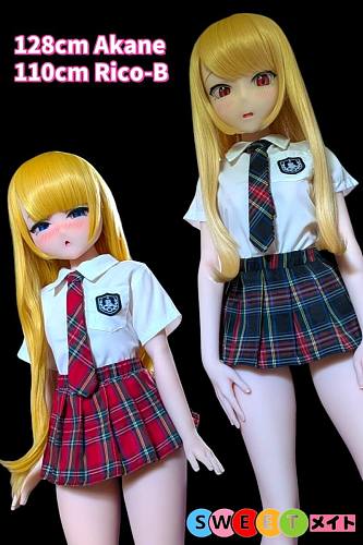 色気美人 Irokebijin Akane 128cm Bカップ＆Rio-B 110cm ぽっちゃり Aカップ サッカー場のチアガール美少女 S-TPE製 ラブドール
