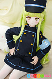 セックスドール 制服美少女 アニメ かわいい コスプレ 緑髪 65cm 魔族人形 mozudoll 小光 ビニールヘッド シリコンボディ