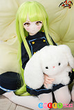 エロドール アニメ 制服美少女 かわいい 長髪 緑髪 65cm 魔族人形 mozudoll 小光