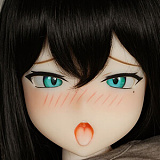 色気美人 Irokebijin Koharu 黒髪でイキ顔のハート目アニメ美少女 ダッチワイフ 150cm Eカップ S-TPE製 アダルト ドール