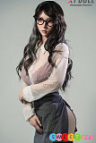 セックス人形 シリコン スタイル抜群 眼鏡美人OL 165cm Eカップ XTDOLL Lucy ウェーブヘア