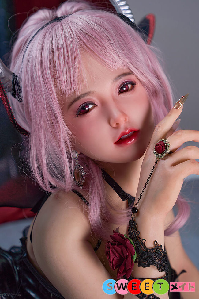sanhui doll #11 青欣 小悪魔風コスプレのピンク髪美少女 エロ人形 145cm Gカップ 巨乳 フルシリコン製 セックス 人形