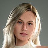 ZELEX GE86ヘッド 金髪そばかすの欧米ラブドール X165cm Fカップ シリコン製 エロ人形 笑顔美少女