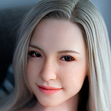 ZELEX GE86ヘッド 金髪そばかすの欧米ラブドール X165cm Fカップ シリコン製 エロ人形 笑顔美少女