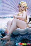 アダルトドール シリコン かわいい エルフ耳のコスプレ少女 裸 美肌 金髪 152cm Aカップ SHEDOLL 艾琳