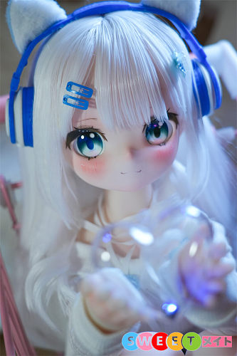 MW Girl 魔物姫 天使もえ 笑顔の萌え系アニメ少女 リアルドール 85cm バスト小 普乳 銀髪 フィギュア ソフトビニール製頭部 シリコンボディ