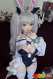 アニメダッチワイフ シリコン かわいい バニーガール コスプレ 銀髪ツインテール 140cm Fカップ ElsaBabe RAD004立華琴里