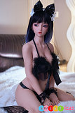 セックスドール シリコン 可愛い系ランジェリー少女 小柄 黒髪 125cm Fカップ 巨乳 sanhuidoll #7冉冉 黒ストッキング
