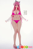 セックスドール 萌え系アニメ美少女 シリコン ピンク髪 笑顔 爆乳 ビキニ 155cm Iカップ BCDOLL O02山田花音