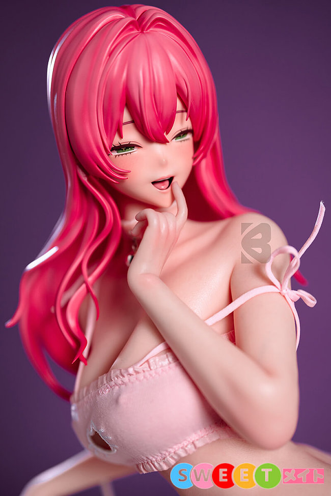 BCDOLL F04A 松田花梨 エロ表情のピンク髪アニメ美少女 ラブドール 60cm Eカップ PU製ヘッド シリコンボディ フィギュア ミニ