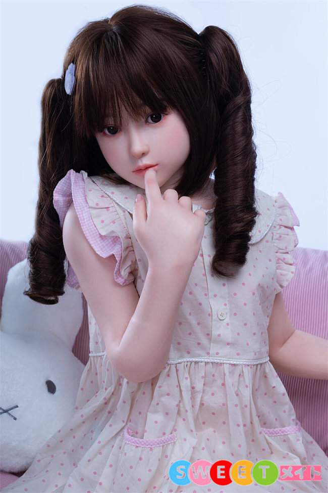 My Loli Waifu #107 直美 丸顔でツインテールの可愛いダッチワイフ 127cm Aカップ 貧乳 シリコン アダルト 人形