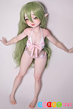 アニメリアルドール シリコン かわいらしい女の子 緑髪 笑顔 ElsaBabe RAD010伊集院真姫 125cm 美乳