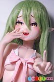 アニメsexdoll シリコン 愛らしい美少女 緑髪 笑顔 ElsaBabe RAD010伊集院真姫 125cm 美乳