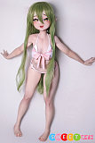 アニメセックスドール シリコン 美しい少女 緑髪 笑顔 ElsaBabe RAD010伊集院真姫 125cm 美乳
