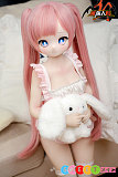 アニメダッチワイフ かわいい ピンク髪美少女 ツインテール メイドコスプレ 85cm美乳 卷卷 魔族人形MOZUDOLL ソフトビニール