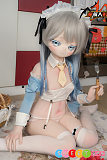 アニメラブドール かわいい美少女 メイド TPE 銀髪 130cm バスト小 魔族人形MOZUDOLL 蓝莓 ビニール