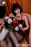 アダルトドール シリコン コスプレ 黒髪 妖艶な美少女 165cm Bカップ Dollsenior #23美咲 誘惑ストッキング