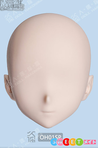 人偶箱庭 OH01SP ソフトシリコンヘッド単体 閉眼 アニメ ダッチドールbjddollメイク ご希望のキャラクターをカスタマイズ可能