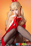 リアルドール シリコン かわいい バニー コスプレ ツインテール美少女 金髪 黒ストッキング 156cm Eカップ SHEDOLL 江小梨