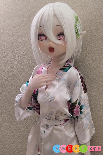 ElsaBabe 着物ラブドール 125cm アニメ 白髪 RAD043 浅香萌里 ROS口開閉 シリコン 高級