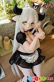 アニメセックス人形 かわいい美少女 小悪魔風メイドキャラ 115cm 巨乳 白髪 TPEボディ 魔族人形MOZUDOLL 图图 ビニール