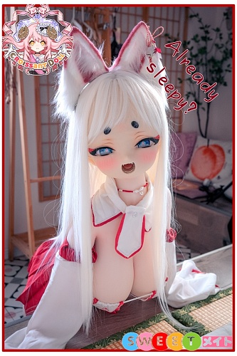 羊角社 アニメラブドール 128cm #狐ヘッド かわいい 軟性シリコンヘッド+新素材ALM製ボディ キャラクターフィギュア