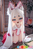 白狐 sexdoll アニメ 羊角社 コスプレ ラブドール 128cm 軟性シリコンヘッド+新素材ALM製ボディ キャラクターフィギュア
