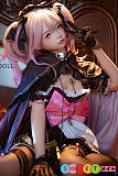かわいい セックス人形 シリコン ピンク髪 ツインテール美少女 魔女っ子コスプレ 152cm 貧乳Aカップ SHEDOLL 洛小夕