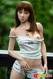 シリコンアダルトドール アジア 東洋系可憐な少女 お姉ちゃん 長髪 156cm Bカップ JiushengDoll Aki リアル皮膚付き