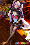 かわいい アダルト人形 シリコン コスチューム 157cm 貧乳Aカップ美少女 ピンク髪 ツインテール 魔法少女 SHEDOLL 洛小夕
