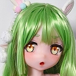 ElsaBabe かわいいアニメ美少女 メイドラブドール 144cm AHR025 桃井光代 シリコン製 表情ダッチワイフ