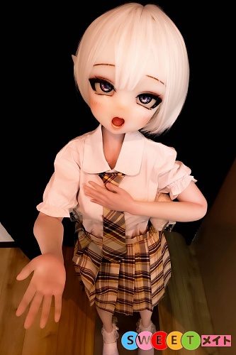 ElsaBabe JK アニメ エルフラブドール 125cm ボブカット白髪 RAD043 浅香萌里 ROS口開閉 高級シリコンエロ人形