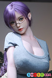 エロ美少女 ラブドール メガネ 高級シリコン 色っぽい紫髪の美少女 LACEDOLL 163cm Hカップ 暮雪