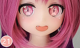 Aotume Doll #129ヘッド ピンク髪のアホ毛美少女 アニメラブドール 135cm AAカップ 細身タイプ TPE製 リアルドール