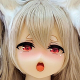 Aotume Doll #129ヘッド ピンク髪のアホ毛美少女 アニメラブドール 135cm AAカップ 細身タイプ TPE製 リアルドール