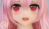 Aotume Doll #129ヘッド ピンク髪のアホ毛美少女 アニメラブドール 135cm AAカップ 細身タイプ TPE製 リアルドール