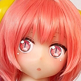Aotume Doll #129ヘッド ピンク髪のアホ毛美少女 アニメラブドール 135cm AAカップ 細身タイプ TPE製 リアルドール