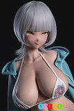 アニメ ダッチワイフ 高級シリコン かわいい美少女 トルソー101cm 爆乳Jカップ 水着 スタイル抜群 銀髪 BCDOLL O03卢米娜