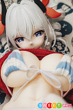アニメ sexdoll 巨乳 シリコン ミニ67cm かわいい美少女 MRLSEXDOLL 希音 小悪魔コスチューム PVCヘッド 銀髪 水着エロ