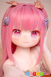 アニメ エロドール 美少女 かわいい 二次元 貧乳 メガネ ピンク髪 JSLDOLL 110cm 貧乳 ソフトビニール頭部 TPEボディ