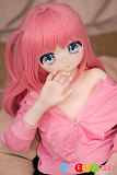 アニメ リアルラブドール コスプレ かわいい美少女 アホ毛 ピンク髪 JSLDOLL 130cm 美乳 波奇 ビニール頭部 TPEボディ
